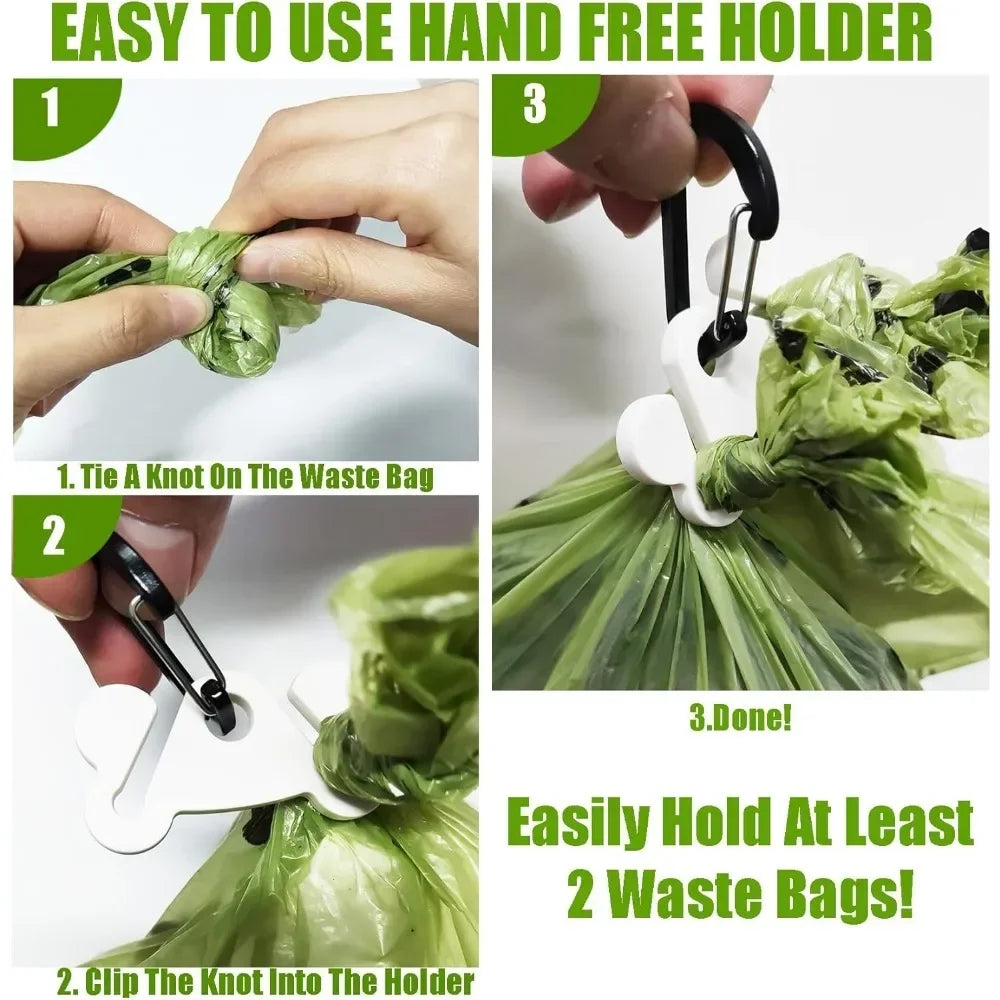 Holder for Leash Dog Waste Bag Carrier
