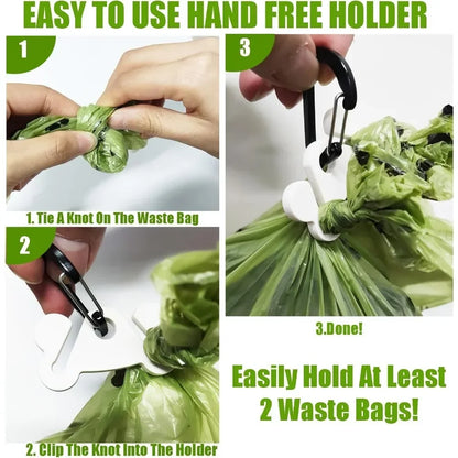 Holder for Leash Dog Waste Bag Carrier