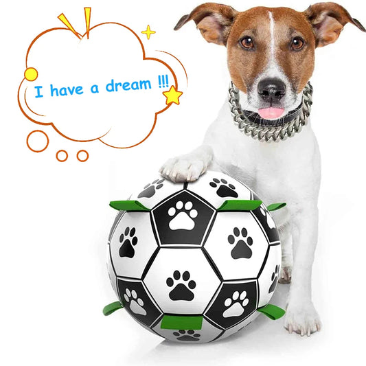 Interactive Football (Soccer) Toy w/Grab Tabs