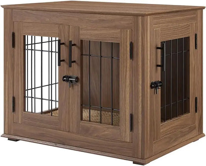 End Table Wooden/Wire Pet Kennel