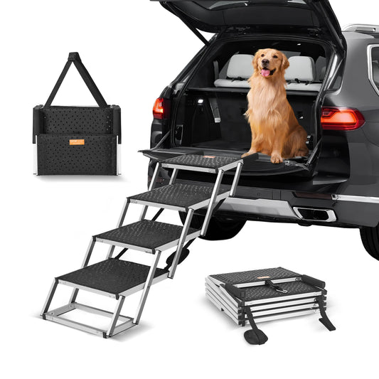 SucceBuy Pet Stairs for Vehicles (up to 150lbs)